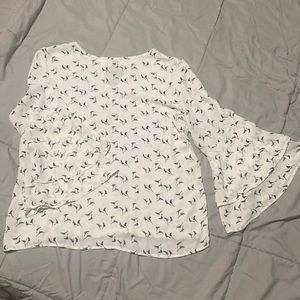 Womens bell sleeve blouse- loft